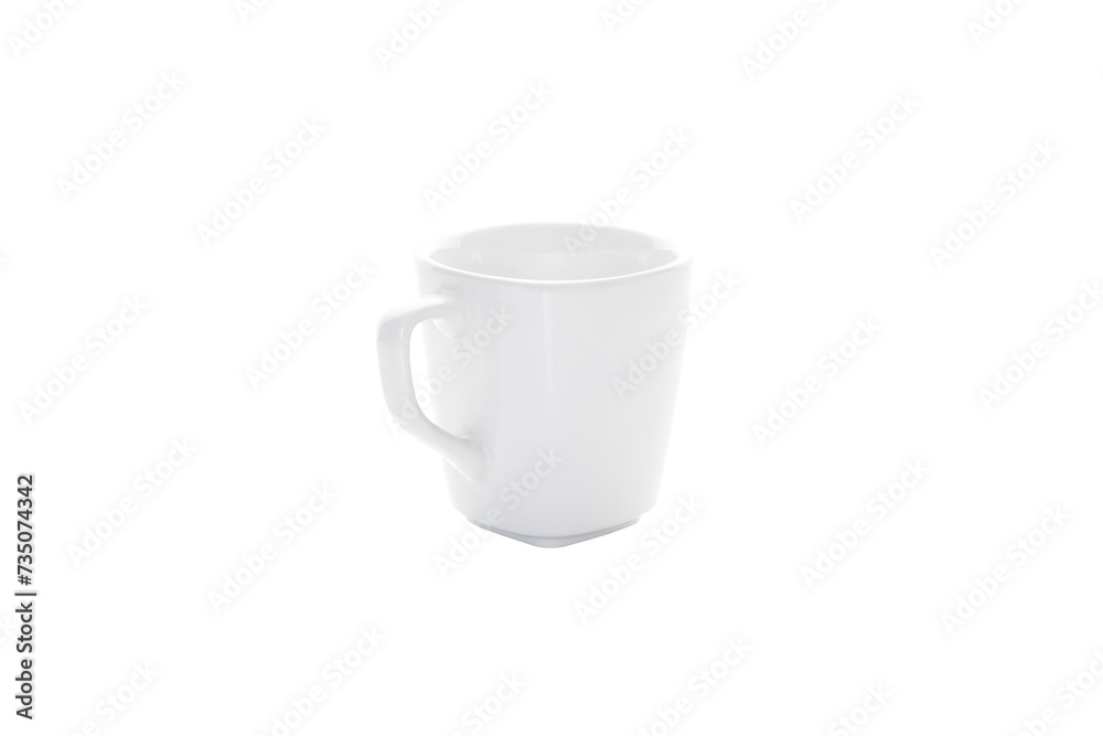 White cup isolated on white background with clipping path. White cup isolated on white background with clipping path.