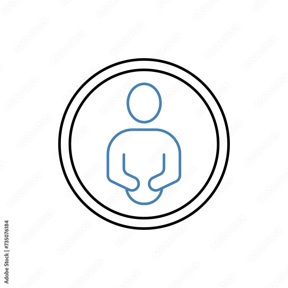 avatar concept line icon. Simple element illustration. avatar concept outline symbol design. avatar concept line icon. Simple element illustration. avatar concept outline symbol design.