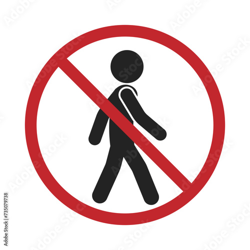 Isolated sign of do not enter sign, no trespassing, authorized personnel only, prohibit people from passing sign