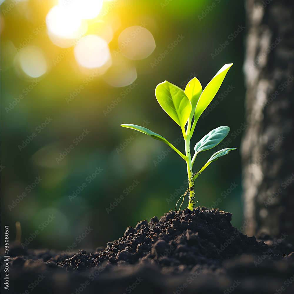Plante qui pousse, croissance Plante qui pousse, croissance