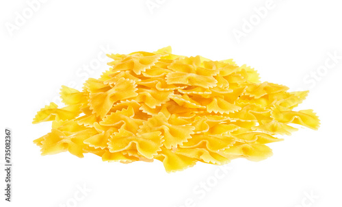 Farfalle pasta, isolated