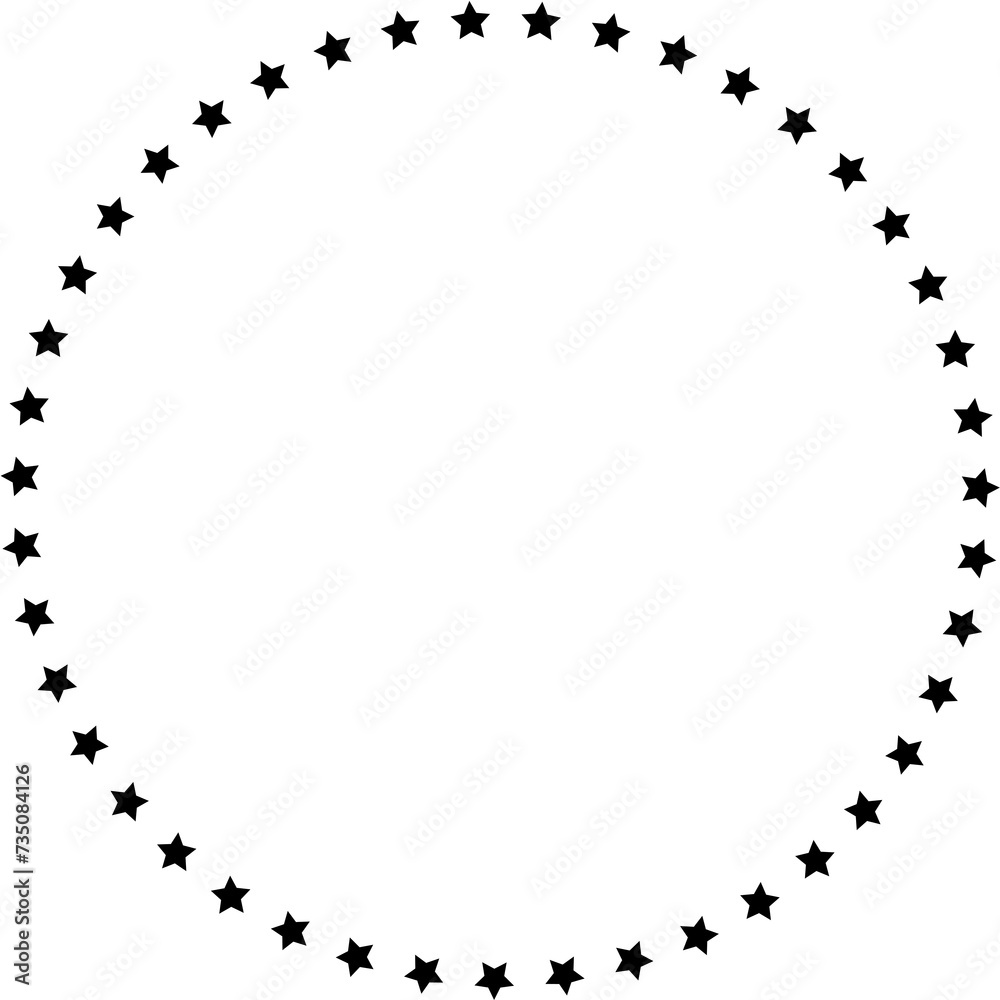 Obraz premium Circle made out of stars. Infographic