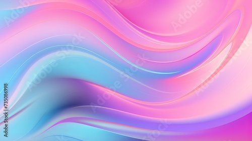 Holographic gradient neon vector illustration. Fashionable pastel rainbow unicorn background. Hologram colors liquid background. Translucent gradient neon holographic backdrop shimmer print