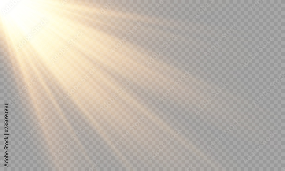 Light Vector with Sun Glare. Sun, Sunrays, and Glare in PNG Format. Gold Flare and Glare.
Light Vector with Sun Glare. Sun, Sunrays, and Glare in PNG Format. Gold Flare and Glare.