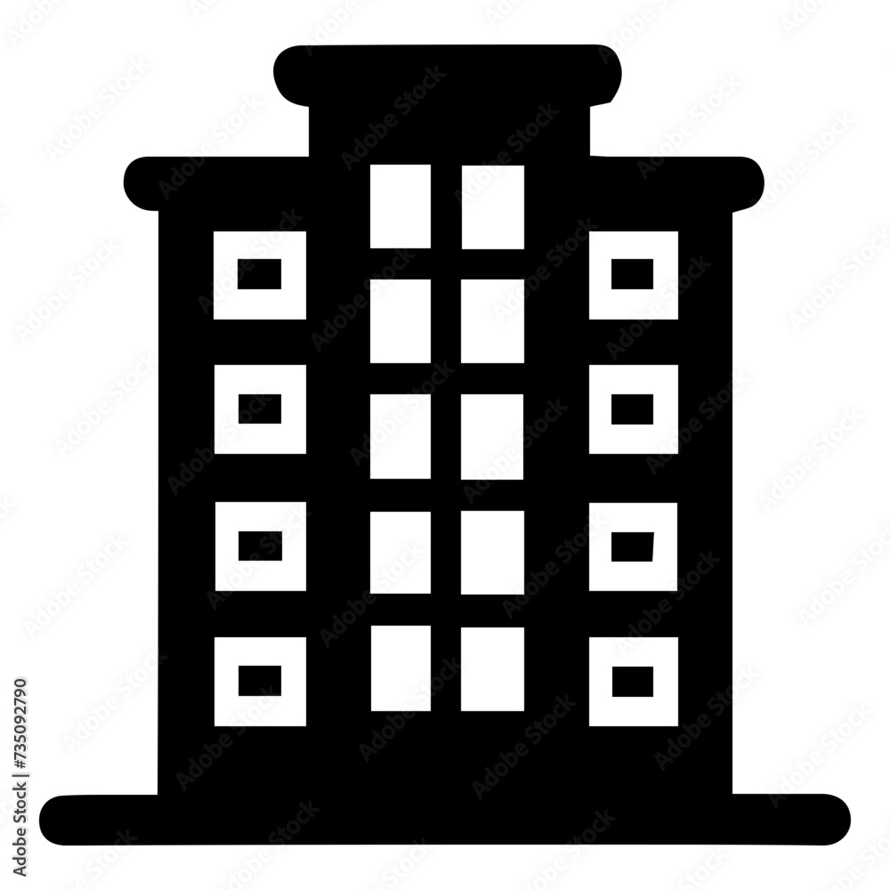 Versatile Building Vector Icon: Modern Architecture Graphics for Real Estate, Construction Projects & Urban Designs Versatile Building Vector Icon: Modern Architecture Graphics for Real Estate, Construction Projects & Urban Designs