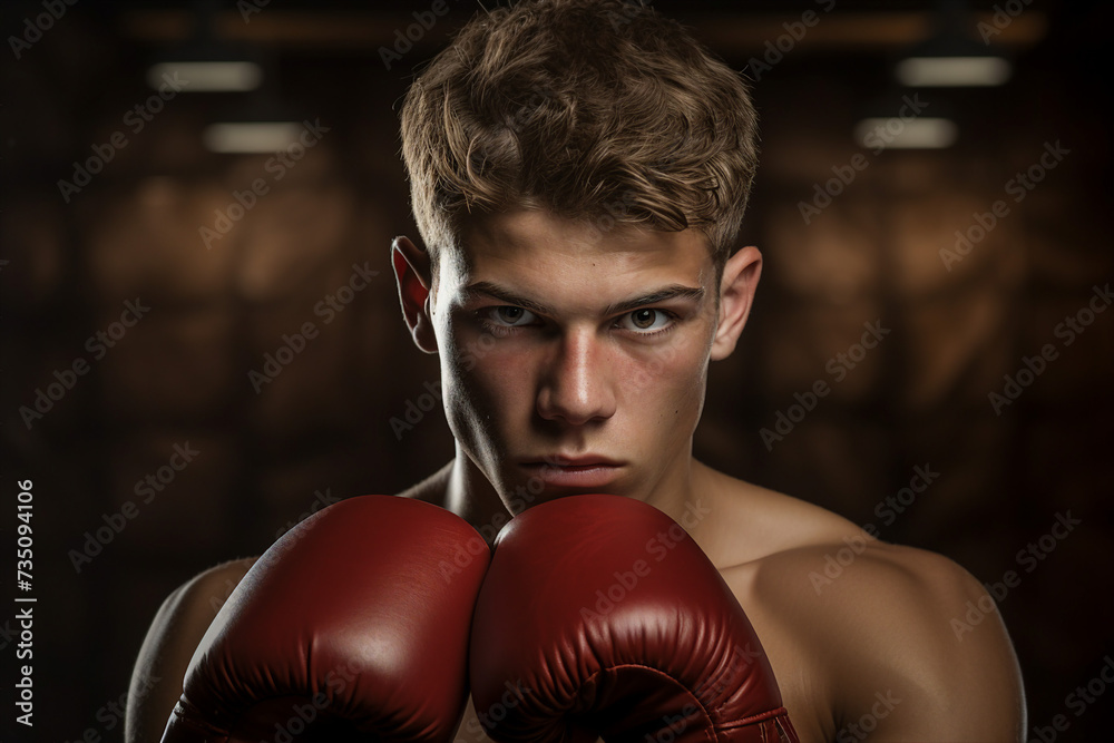 Boxing club gym for boxers training athletic conceptual Generative AI image Boxing club gym for boxers training athletic conceptual Generative AI image