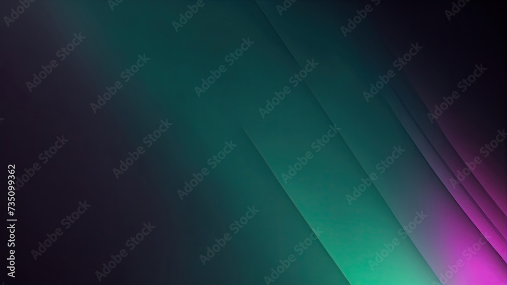 Abstract Black, teal, green, and pink grainy gradient background