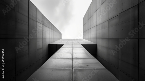 A photo style about minimalist buildings