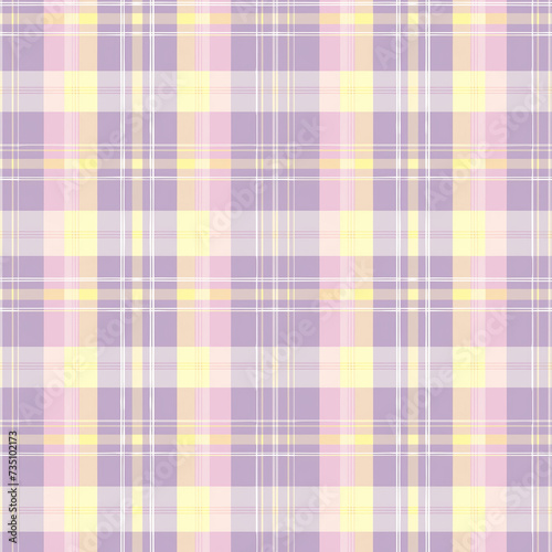 Purple and yellow caro seamless pattern