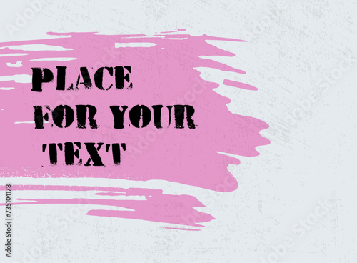 Abstract creative header. Hand Drawn ink texture.