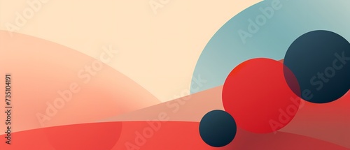 Vibrant graphics dance with color and whimsy, showcasing the endless possibilities of graphic design through playful red and blue circles and curves in a screenshot reminiscent of a colorful cartoon 