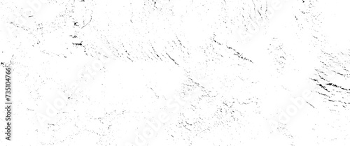 Vector abstract dust overlay transparent background, grunge black and white seamless pattern, scattered black stains and scratches on a white wall surface. 
