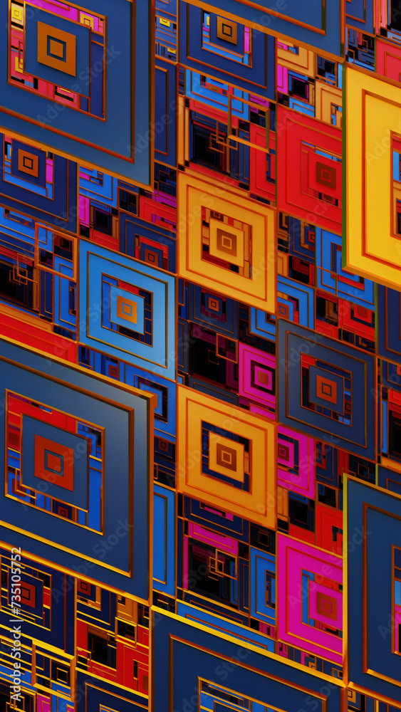 Colorful Art Deco Background 01