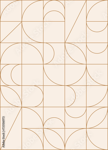 Luxury geometric gold line art and art deco background vector. Abstract geometric pattern and elegant art nouveau with delicate. Illustration design for invitation, banner, vip, decoration. 