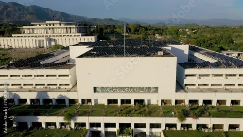 The Parliament House in the Red Zone, Islamabad is the seat of the Parliament of Pakistan. It houses the National Assembly and the Senate. Bird's Eye View