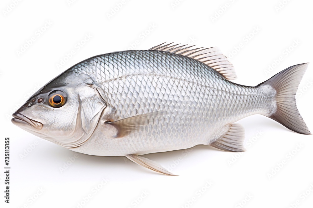 Delicious Vimba Bream. Fresh live vimba fish isolated on white background Delicious Vimba Bream. Fresh live vimba fish isolated on white background