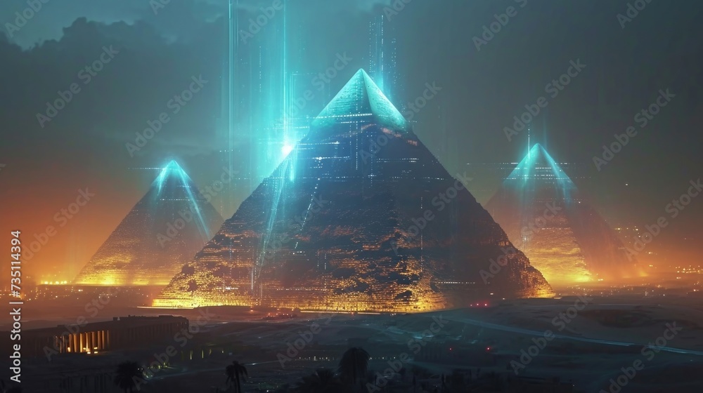 Transport yourself to ancient and witness the construction of the pyramids through a holographic reenactment of the building