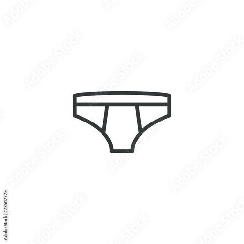 Exclusive panty thin line icons. Modern minimalist icon best for UI/UX, and graphic design. Panty flat icon vector illustration.