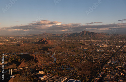 Aerial view of parts of Phoenix