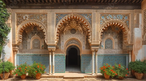 Alhambra islamic art photo