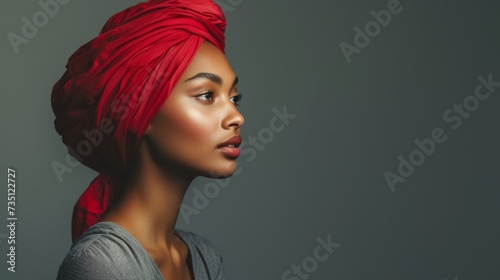 Woman With Red Turban