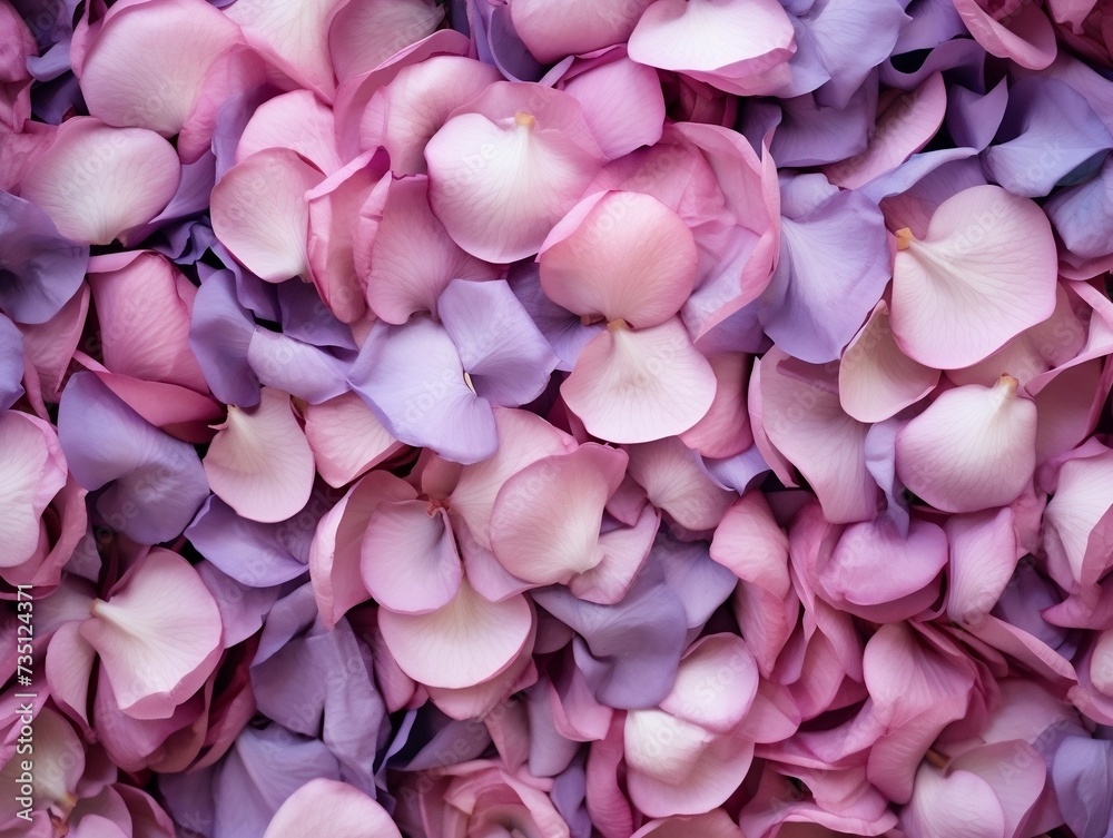 pink and purple rose petals