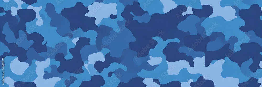 Blue camouflage pattern background. Military camouflage seamless pattern background banner. Blue camouflage pattern background. Military camouflage seamless pattern background banner.