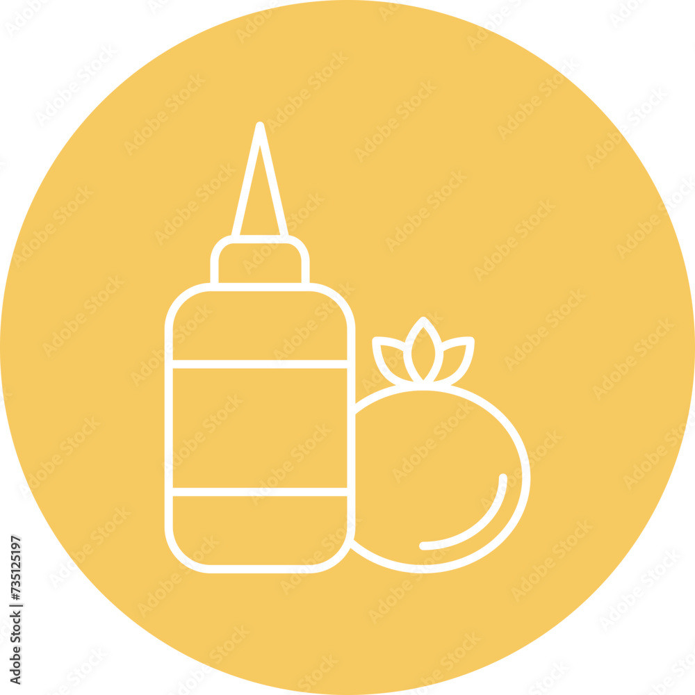 Sauce Line Circle Icon Sauce Line Circle Icon