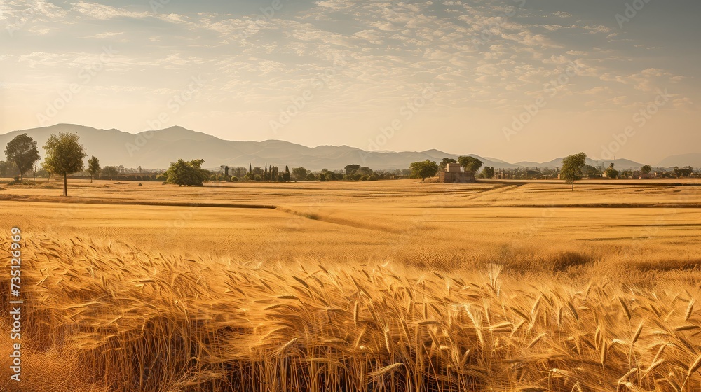 Obraz premium wheat pakistan farm