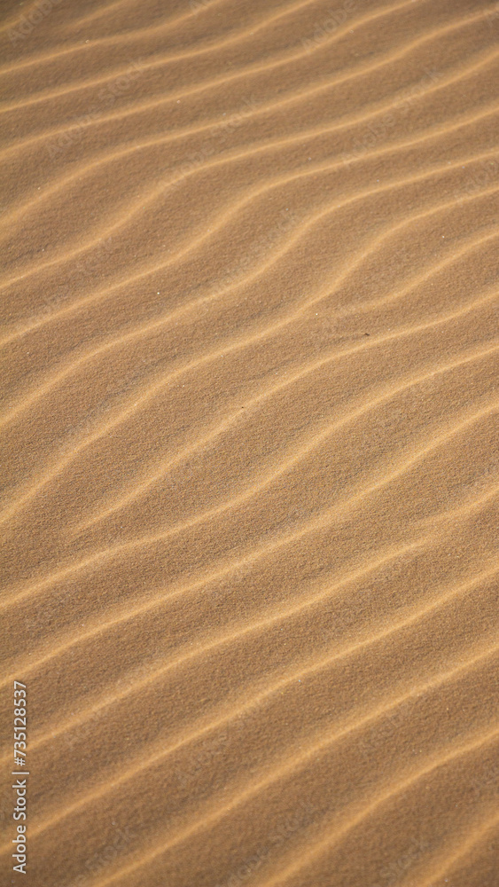 Marcas do vento numa duna de areia. Marcas do vento numa duna de areia.