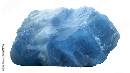 Blue color stone on a transparent background. Stone png