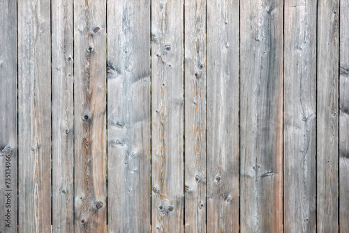 Close-up of Weathered Grayish Wood Plank Texture