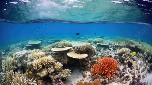 marine coral reef bleaching