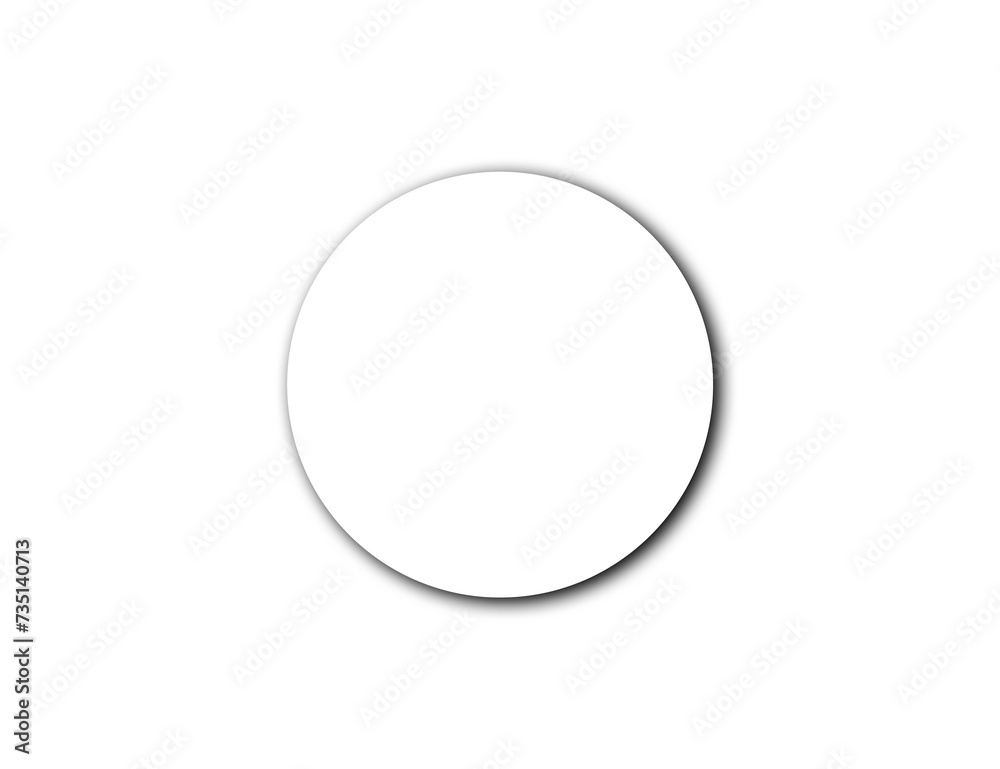 Transparent oval frame shadow