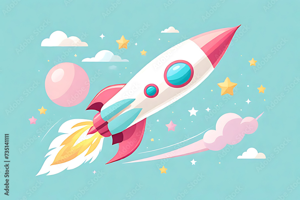 rocket in the sky rocket in the sky