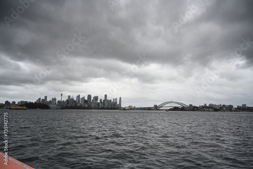 City Life. Sidney Harbour water front. Sydney New South Wales. Australia © burnstuff2003
