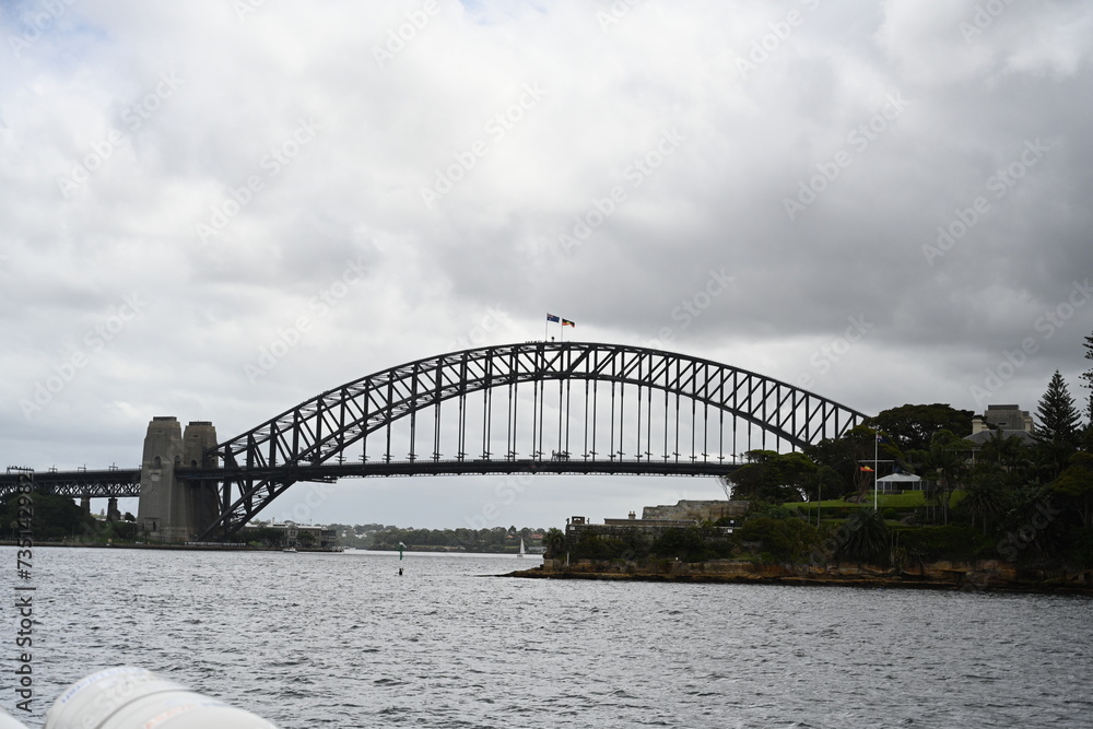 Fototapeta premium City Life. Sidney Harbour water front. Sydney New South Wales. Australia
