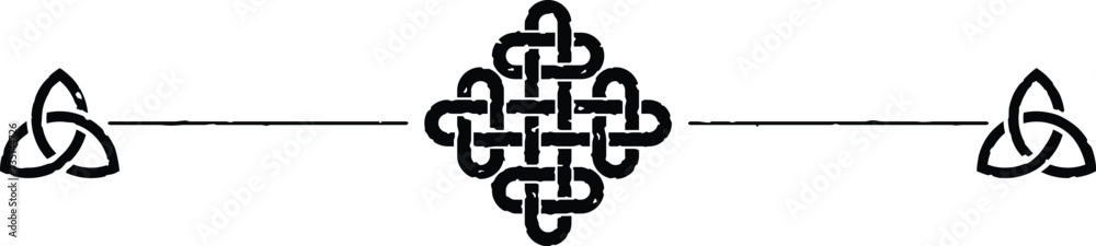 Celtic Header with Triquetras and Diamond Knot Celtic Header with Triquetras and Diamond Knot