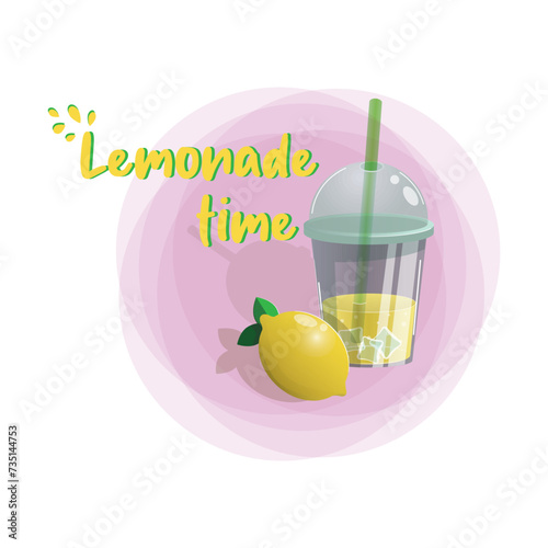 Lemonade, cocktail, Lemon,  cold drink, summer