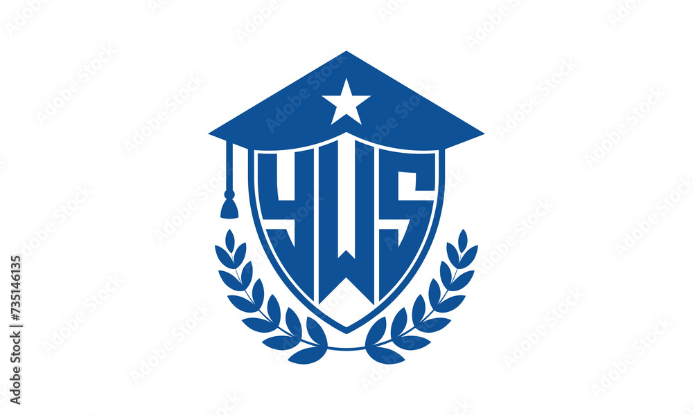 YW three letter iconic academic logo design vector template. monogram, abstract, school, college, university, graduation cap symbol logo, shield, model, institute, educational, coaching canter, tech YW three letter iconic academic logo design vector template. monogram, abstract, school, college, university, graduation cap symbol logo, shield, model, institute, educational, coaching canter, tech