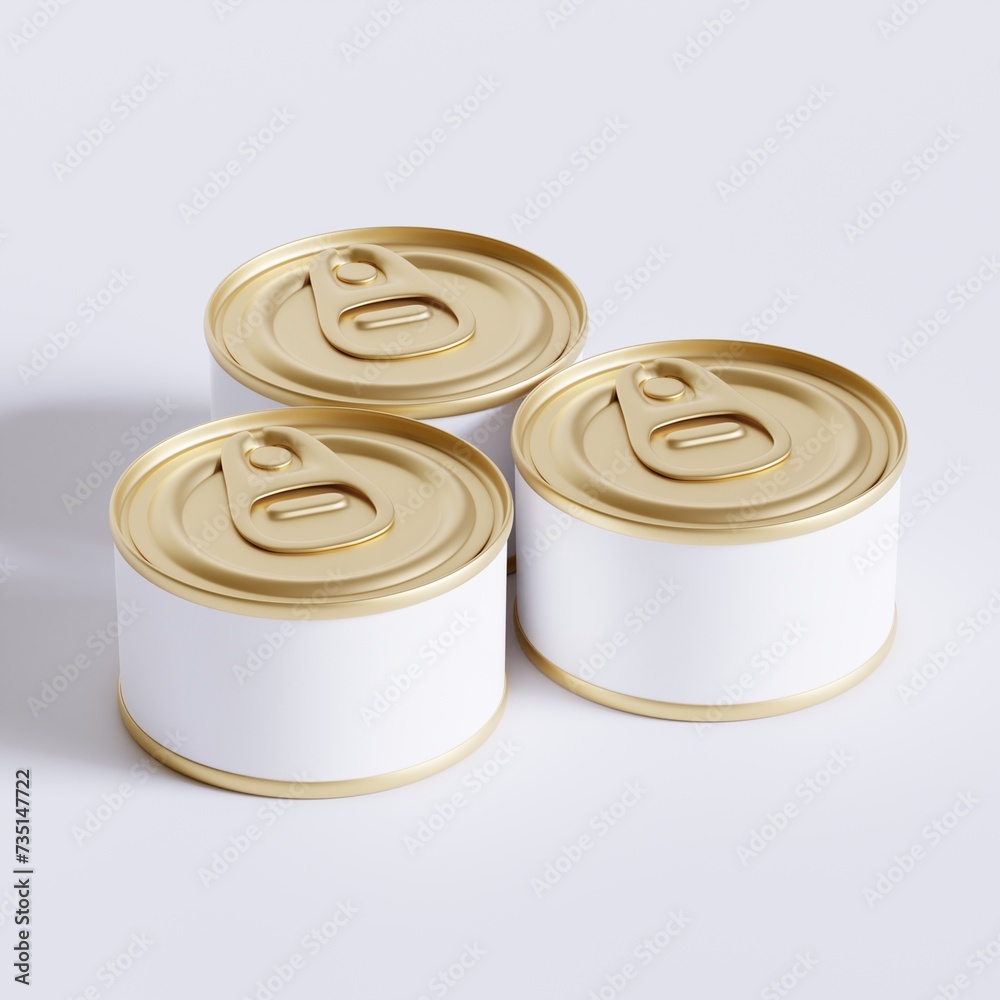 White blank tin can gold metal Tin Can with key, canned Food. Isolated with clipping path. for Mock up collection White blank tin can gold metal Tin Can with key, canned Food. Isolated with clipping path. for Mock up collection