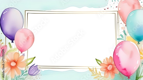 Birthday or wedding template with cute sweet elements. illustration for birthday greeting cards, invitations, cafe ads