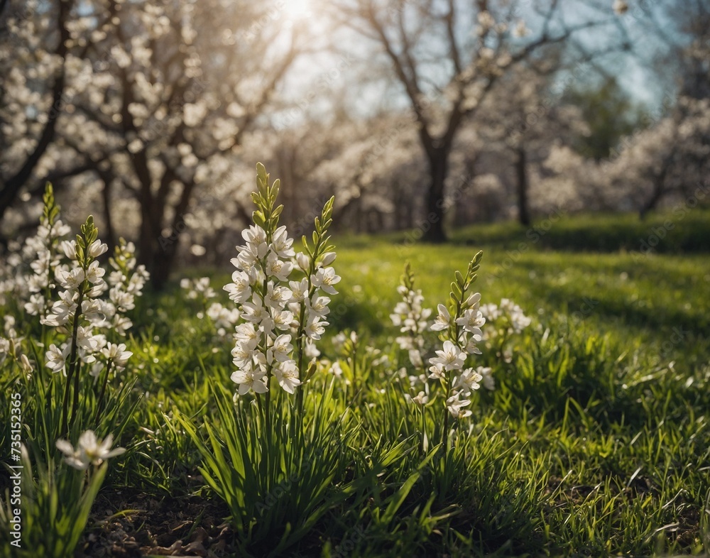 Obraz premium Spring background the image is light and bright and, Lifestyle shot of Mississippi farmland beautiful 