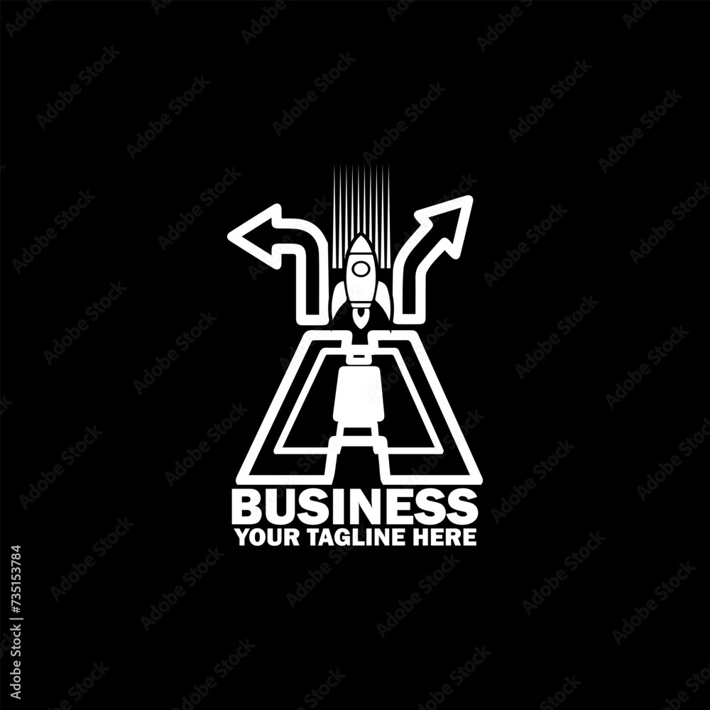 Abstract Initial Logo. White color isolated on Black Background. Business Branding Logos. Flat Vector Logo Design Template Element icon. Abstract Initial Logo. White color isolated on Black Background. Business Branding Logos. Flat Vector Logo Design Template Element icon.