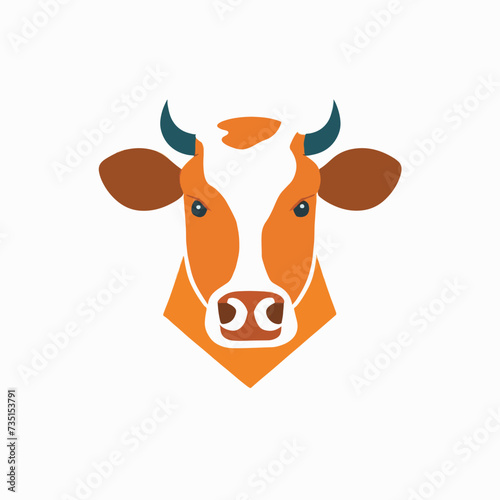 Firefly Cow on a white background