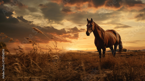 horse in the field © Julie