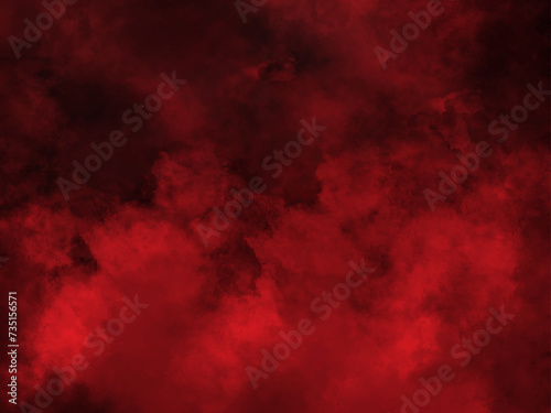 Luxury red weathered wall textured background with garnet tones. Aged wall. Red smoke stage studio. Abstract fog texture overlays. Design texture. Fantasy Horror Sky. Halloween Hell Sky. 
