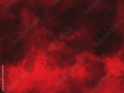 Luxury red weathered wall textured background with garnet tones. Aged wall. Red smoke stage studio. Abstract fog texture overlays. Design texture. Fantasy Horror Sky. Halloween Hell Sky. 
