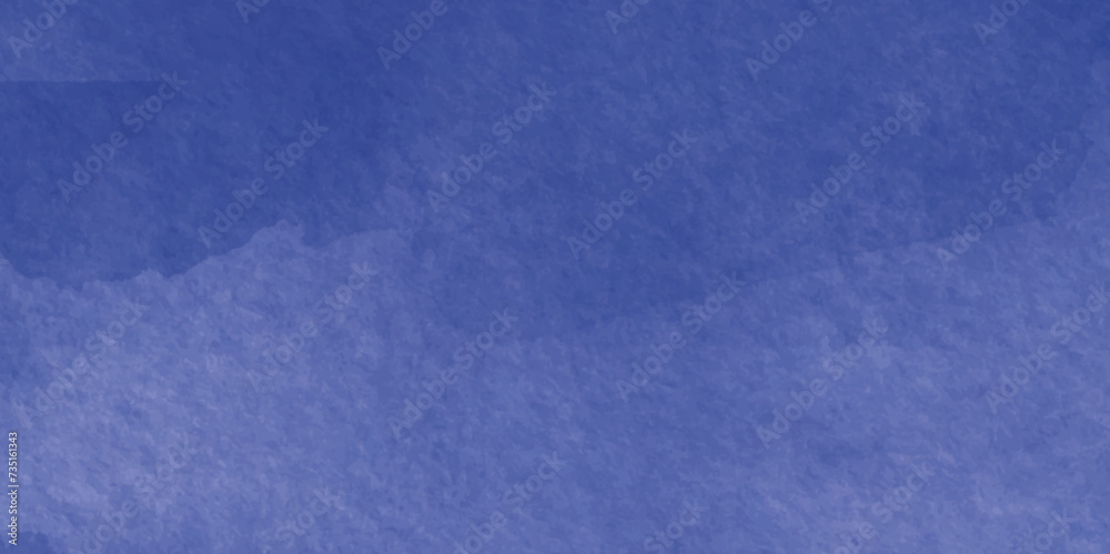 Abstract blue watercolor on white background. Blue sky background cloud. Abstract color splash design. Background with space. 