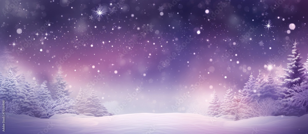 Purple Christmas Background With Text Welcome. Creative Banner. Copyspace image Purple Christmas Background With Text Welcome. Creative Banner. Copyspace image